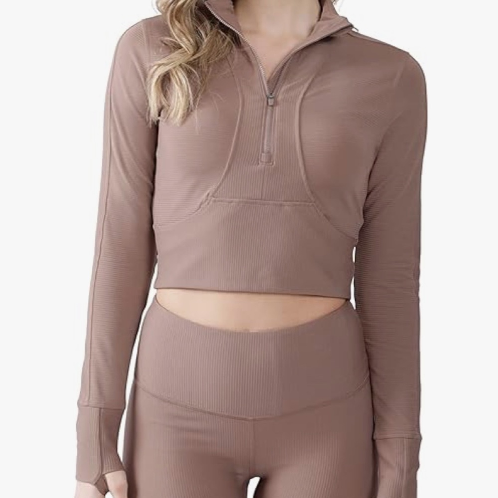 Half Zip Long Sleeve Workout Top Sz XL (NWOT)